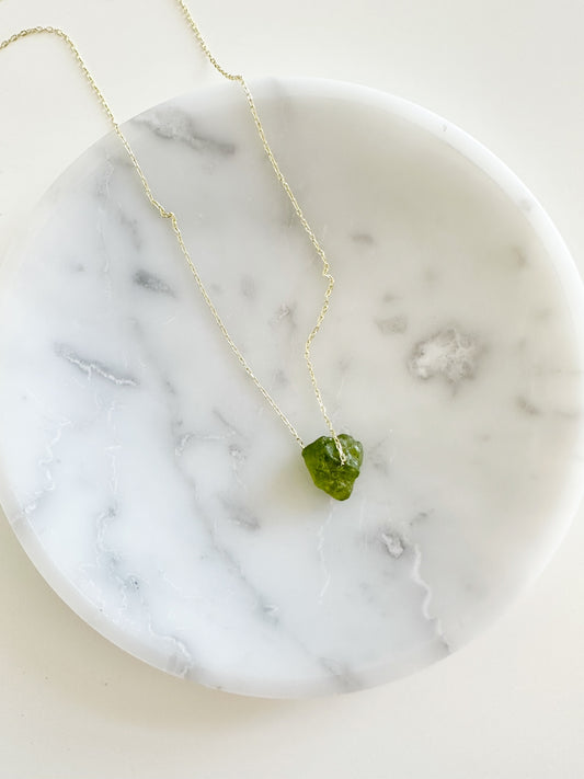 Rough gemstone chain