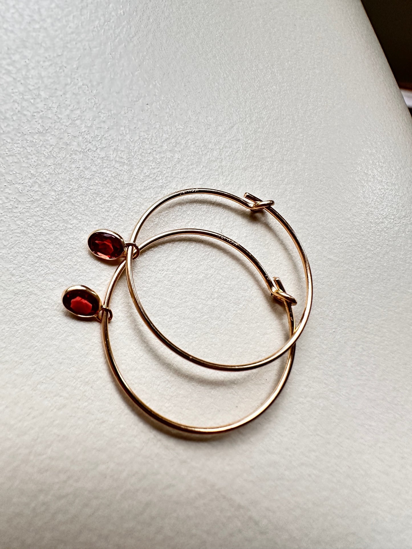 Gemstone hoops