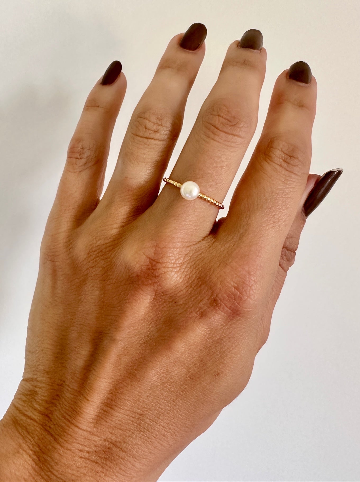 Bubble and Pearl Ring