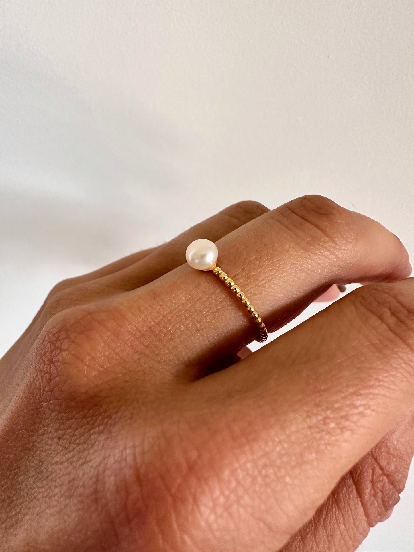 Bubble and Pearl Ring