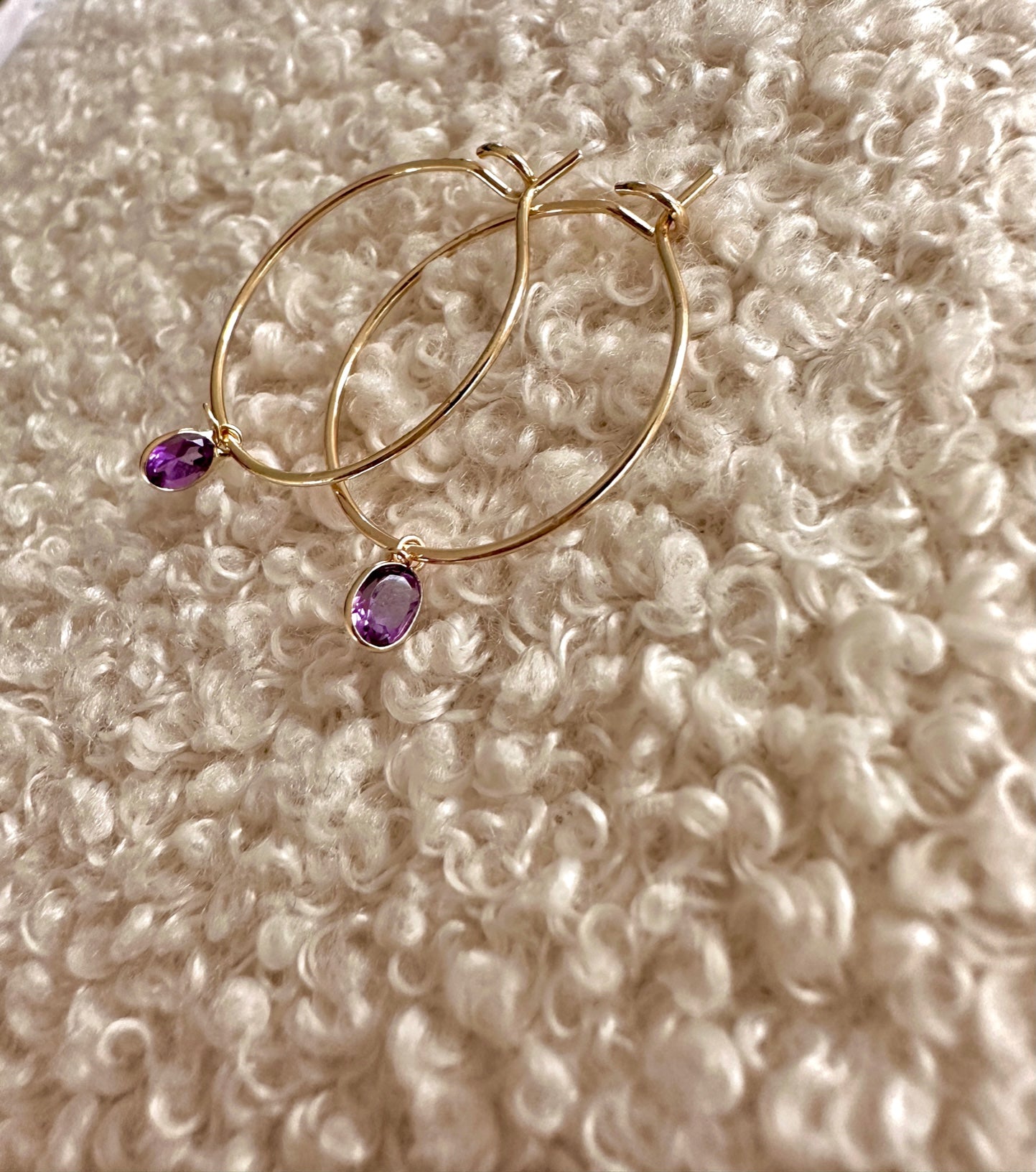 Gemstone hoops