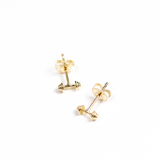 Barbell collection: stud earrings